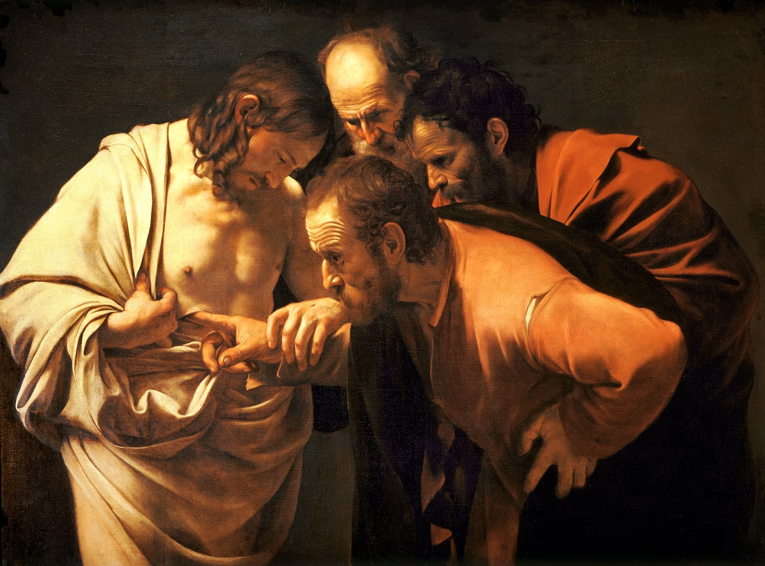 Caravaggio, The Incredulity of Saint Thomas, c. 1601-1602