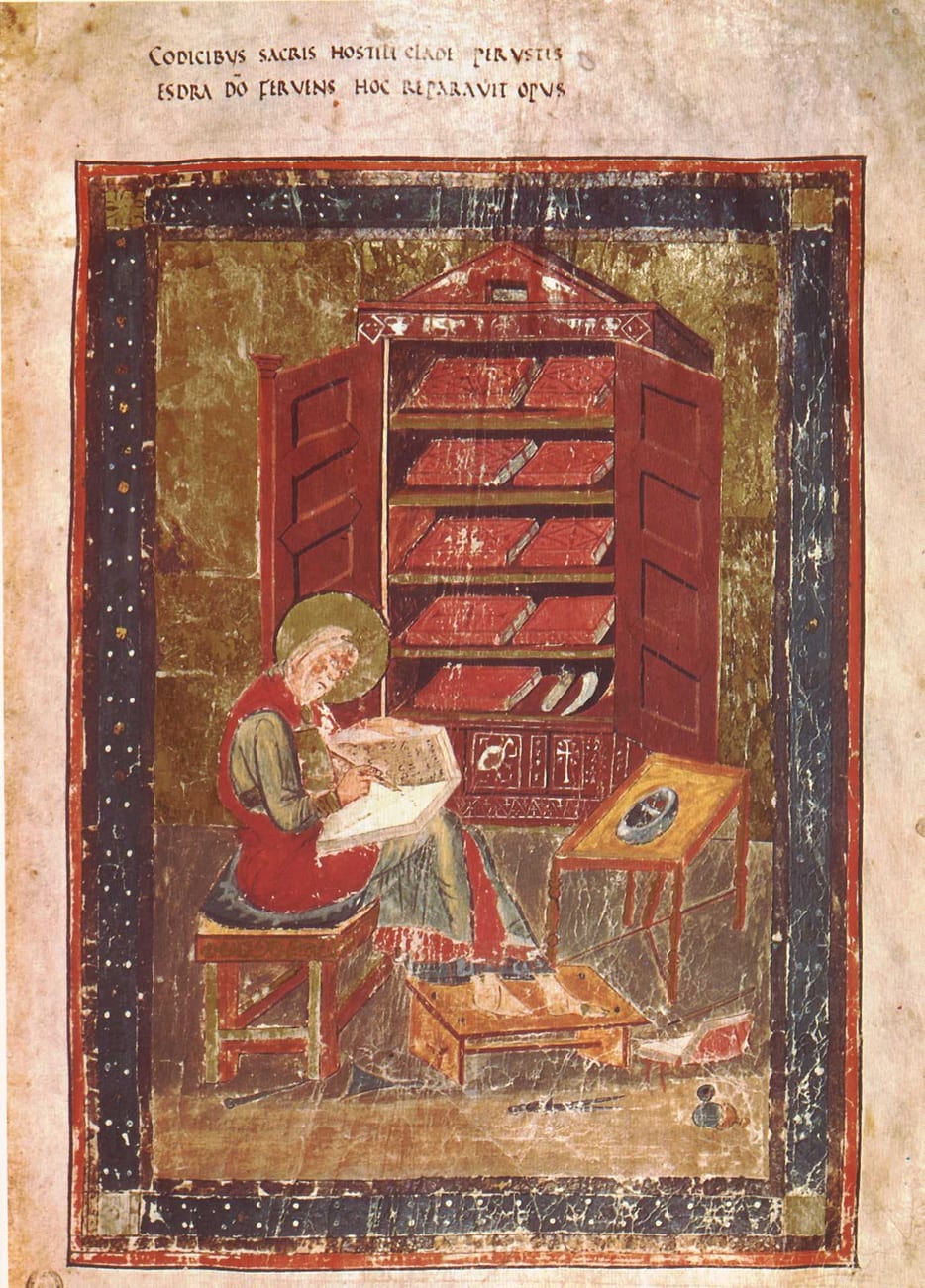 Ezra the scribe, from the Codex Amiatinus